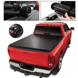 6.5FT Bed Vinyl Soft Roll-up Tonneau Cover For 14-19 Chevy Silverado GMC Sierra