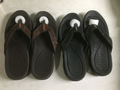 Lot of (2) Mens Sport Flip Flops, 8.5 - New