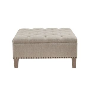 Madison Park Lindsey Tufted Square Cocktail Ottoman 