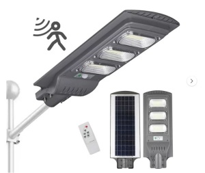 AUGIENB 2500W 351 LEDs Solar Street Light, LED Flood Light, with Motion Sensor & Remote Control, 3 Lighting Modes,IP65 Waterproof,for Outdoor Garden Yard Patio Parking