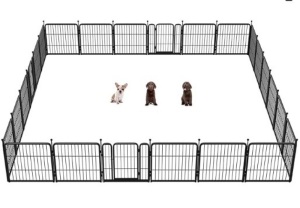 FXW Rollick Dog Playpen for Yard, Camping, 24" Height Heavy Duty for/Small Dogs/Puppies Dogs, 24 Panels