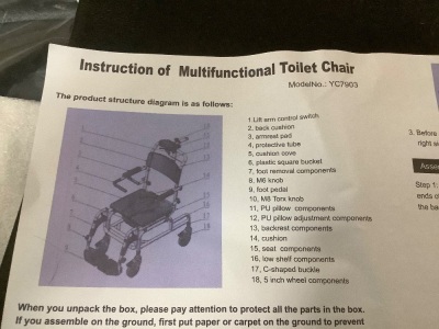 Multifunctional Toilet Chair