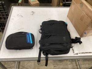 BAGSMART 17" Travel Laptop Backpack & Toiletry Bag 