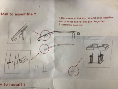 Hand Rail Installation Kit