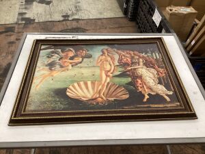 The Birth of Venus Painting - One Corner Damaged