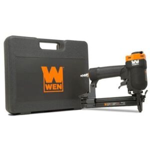 WEN 61711 18-Gauge 3/8-Inch to 1-Inch Air-Powered 1/4-Inch Narrow Crown Pneumatic Stapler