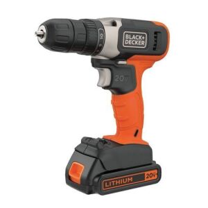 BLACK & DECKER 20V Lithium Ion Cordless Drill/Driver Kit 