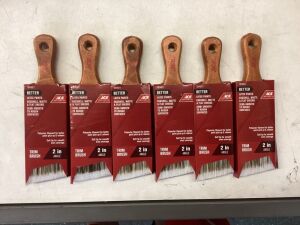 Lot of (6) Ace Better 2 in. Angle Paint Brush