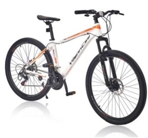 27.5 Inch Mountain Bike 21-Speed Bicycle, Aluminum Frame,Suspension Fork, Double Disc Brake-black and green