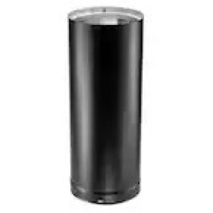 DVL 6 in. x 24 in. Double-Wall Chimney Stove Pipe in Black