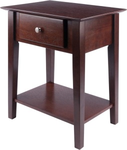 Winsome Wood Shaker Accent Table, Antique Walnut