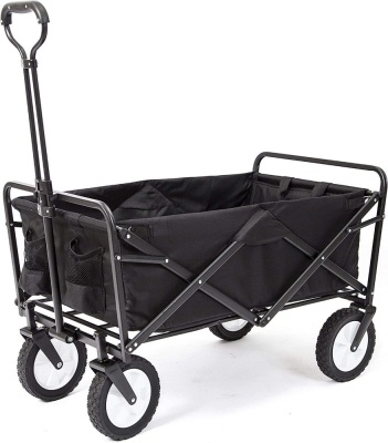 AM The America Store - Collapsible Folding Outdoor Utility Wagon (Black) …