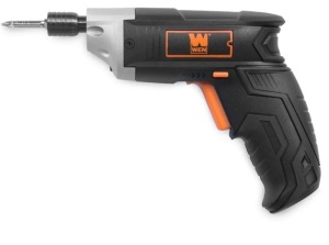 WEN 49103 3.6V Lithium-Ion Cordless Electric Screwdriver with Bits and Belt Holster