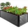 Outdoor Metal Raised Garden Bed for Vegetables, Flowers, Herbs - 8x4x2ft