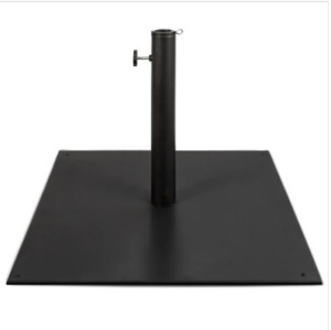 Steel Umbrella Base, Patio Stand w/ Tightening Knob & Anchor Holes - 38.5lb
