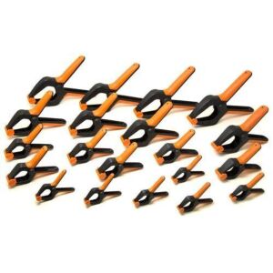 WEN CLA200 20-Piece Spring Clamp Set with 3/4-Inch, 1-Inch, 2-Inch and 3-Inch Clamps