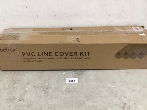 MOOITEK 5" 17Ft PVC Decorative Line Set Cover Kit