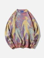 Aelfric Eden Neon Color Block Knit Sweater, Size XS
