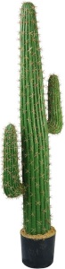 Vintage Home Botanicals Indoor/Outdoor Decorative Artificial Mexican Cactus in Plastic Pot, 55". Appears New