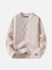 Aelfric Eden Solid Color Crew Neck Sweater, Size Large