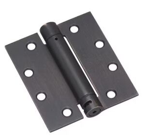 Lot of (3) 4 in. x 4-1/2 in. Oil-Rubbed Bronze Self Closing Full Mortise Spring Hinge 