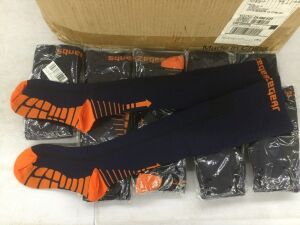 Lot of (10) Squeeze Gear Compression Socks, 4XL