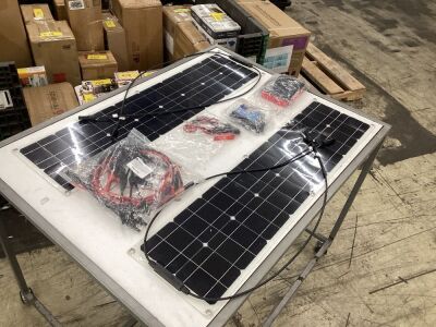 Flexible Solar Panels, 11" x 41.5" - One Damaged