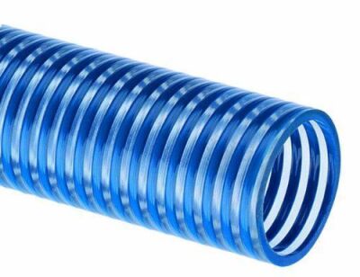 Tigerflex BW Series PVC Low Temperature Suction Hose, 90 PSI Max Pressure, 1-1/2 inches ID, 100 feet Length 