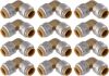 SharkBite Max 1/2 Inch 90 Degree Elbow, Push to Connect Brass Plumbing Fitting, 24 Pack 