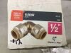 SharkBite Max 1/2 Inch 90 Degree Elbow, Push to Connect Brass Plumbing Fitting, 18 Pack  - 2