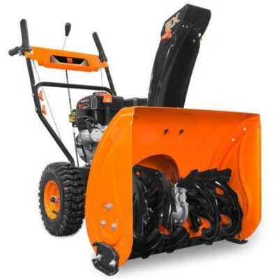 WEN SB24E 24-Inch 212cc Two-Stage Self-Propelled Gas-Powered Snow Blower with Electric Start - Elec Start Not Tested, Engine Has Compression, Throttle Rod Needs Secured 