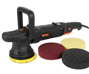 WEN AA6158 5-Inch 8-Amp Professional Grade Dual Action Polisher with Paddle Switch, 15mm Throw and LED Display