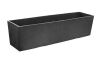 Tierra Verde Sonata 6 in. H x 24 in. W Rectangle Slate Rubber Self-Watering Table Trough Planter 