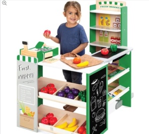 Kids Pretend Play Grocery Store Supermarket Toy Set w/ Accessories