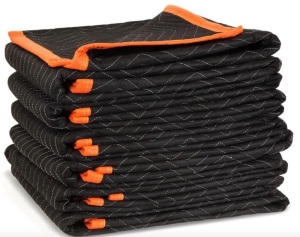 WEN 272406 72-Inch by 40-Inch Heavy Duty Padded Moving Blankets, 6-Pack