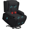 Electric Power Lift Recliner Massage Chair w/ Heat, USB Port, Cupholders