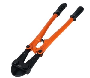 KSEIBI 141585 Heavy-Duty Medium Size Bolt Cutter 24" for Cutting Fence, Steel Wire, Chain, Screws, Rivet, and Medium Padlock, with Soft Grip Rubber Ergonomic Handle Cutters