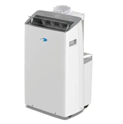 Whynter NEX 12,000 BTU Portable Air Conditioner Cools 600 Sq. Ft. with Invertor, Dehumidifier Wifi Enabled in White 