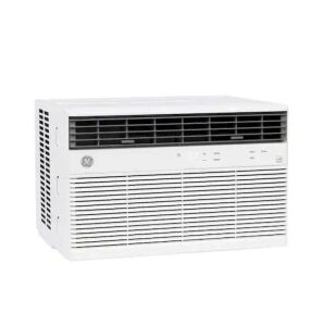 GE 12,000 BTU 115V Window Air Conditioner Cools 550 Sq. Ft. with SMART Technology, ENERGY STAR and Remote in White 