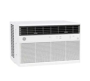 GE 8,000 BTU 115V Window Air Conditioner Cools 350 Sq. Ft. with SMART technology, ENERGY STAR and Remote in White 