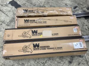 Lot of (2) WEN Pole Saws & (2) Trimmer & Edgers - Uninspected