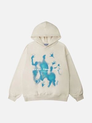 Aelfric Eden Abstraction Shadow Print Hoodie, XS