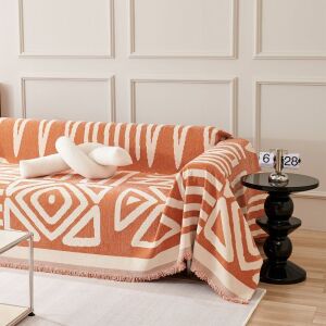 Slashop Geometric Boho Style Couch Cover, 71" x 118" 