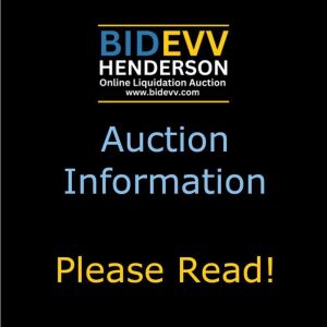 AUCTION INFORMATION - PLEASE READ!