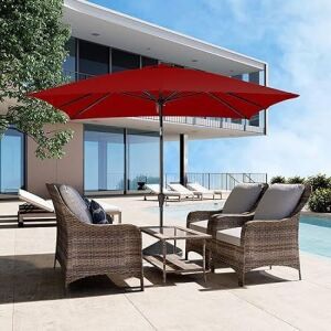 JEAREY 8'x10' Rectangular Patio Umbrella