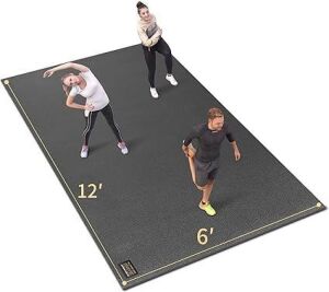 GXMMAT Extra Large Exercise Mat 12'x6'x7mm