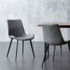 Upholstered Gray Dining Chairs, Set of 4 