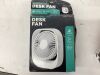 5 in. 3 Speed Rechargeable Portable Desk Fan & 5 in. 3 in 1 Personal Portable Fan   - 2