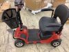 4 Wheel Electric Mobility Scooter - Needs Seat Pin, Custom Ignition Key - 5