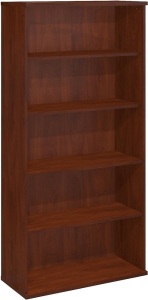 Office Realm Bush WC24414 Series C Collection 36W 5 Shelf Bookcase, Hansen Cherry